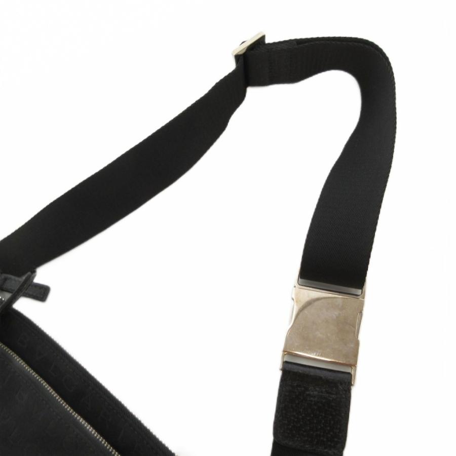 BVLGARI（ブルガリ） ロゴマニア ボディバッグ ベルトバッグ 黒