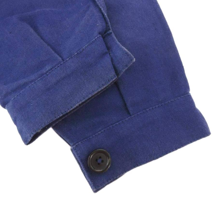 ベトラ VETRA フランス製 フレンチワークジャケット リネン混 38 紺