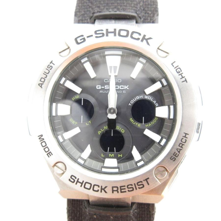 ジーショック G-SHOCK G-STEEL 腕時計 タフソーラー アナデジ 黒  