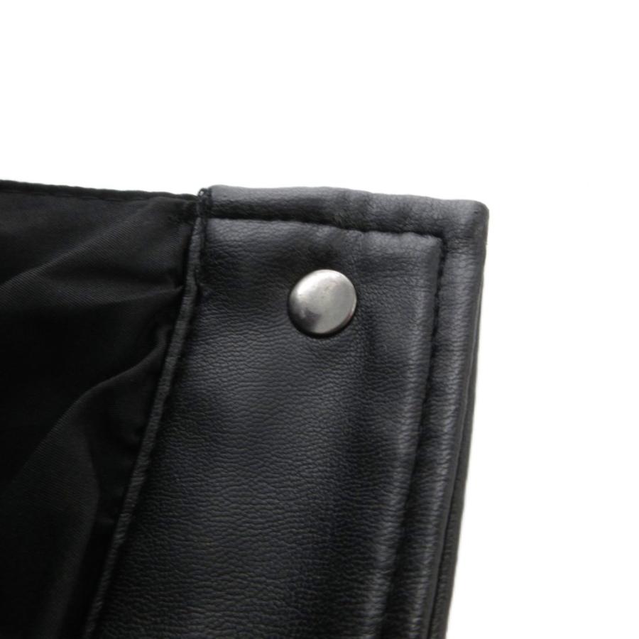 ZARA（ザラ） フェイクレザー オーバーシャツ ジャケット M 黒