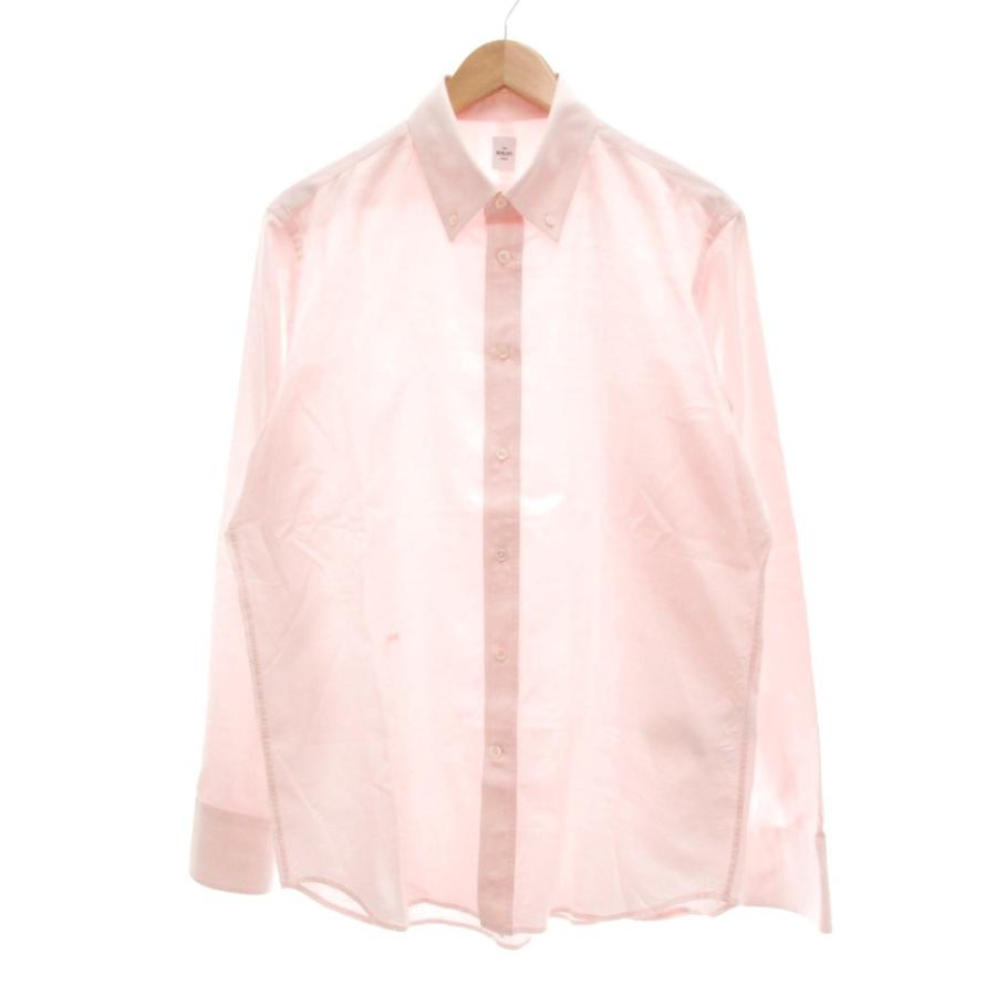 ベルルッティ Berluti コットン スクリット ボタンダウン カラーシャツ