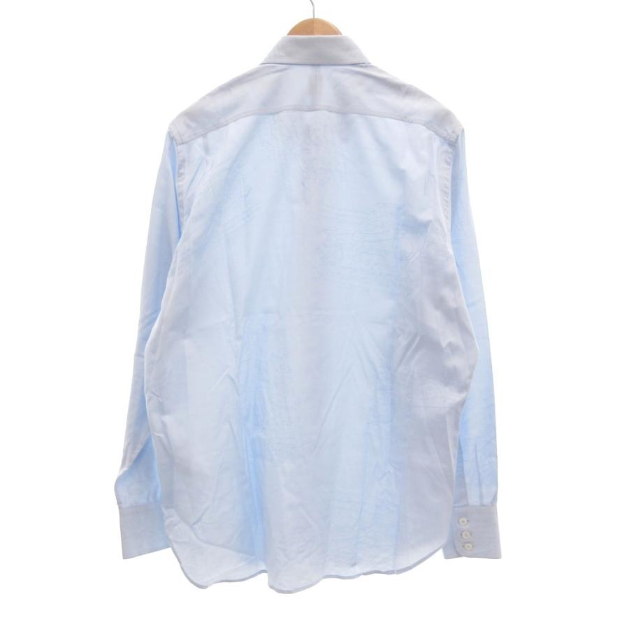 【中古】ベルルッティ Berluti コットン スクリット ボタンダウン カラーシャツ BD 長袖 カリグラフィ R41 ピンク ベルルッティ Berluti コットン スクリット ボタンダウン カラーシャツ