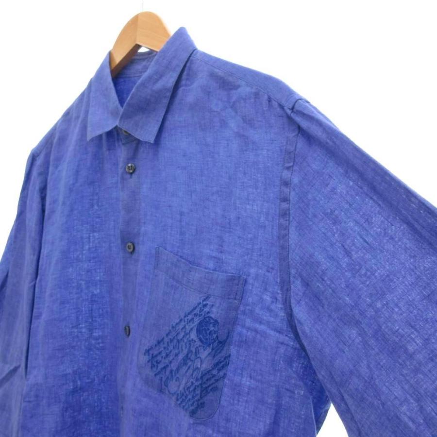 ベルルッティ Berluti 24年夏 リネン シャツ スクリット ポケット