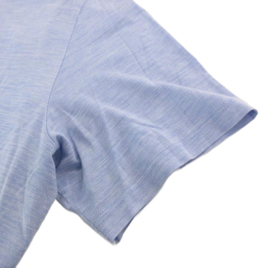 ベルルッティ Berluti レザータブ Tシャツ 絹 シルク 半袖 ロゴ L 杢