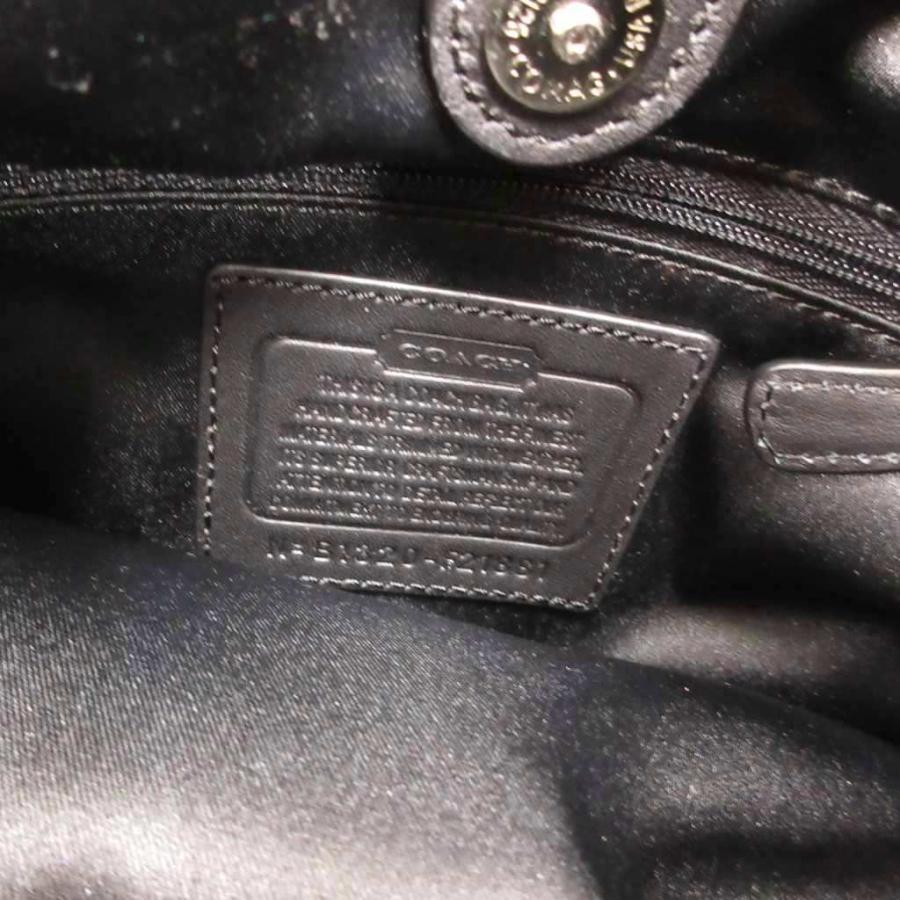 【中古】未使用品 コーチ COACH シグネチャー ホーボーバッグ キャンバス 黒 ブラック F21881 /UO レディース COACH（コーチ） シグネチャー ホーボーバッグ キャンバス 黒 ブラック