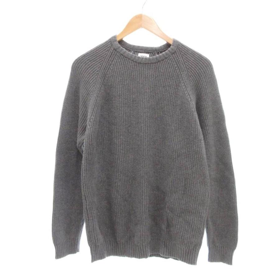 ZARA（ザラ） コットンニット セーター 長袖 S グレー クルーネック