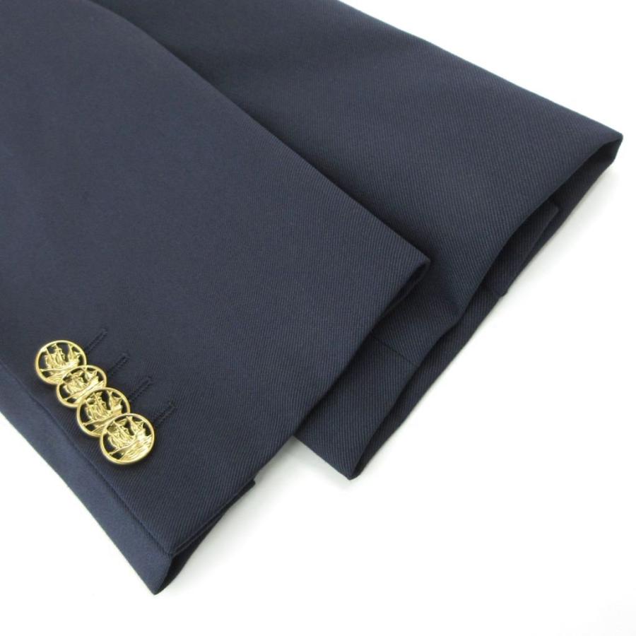 【中古】エンポリオアルマーニ EMPORIO ARMANI 24AW ダブル テーラードジャケット ブレザー 紺ブレ ウール 金ボタン EMPORIO ARMANI エンポリオアルマーニ 24AW ダブル テーラード