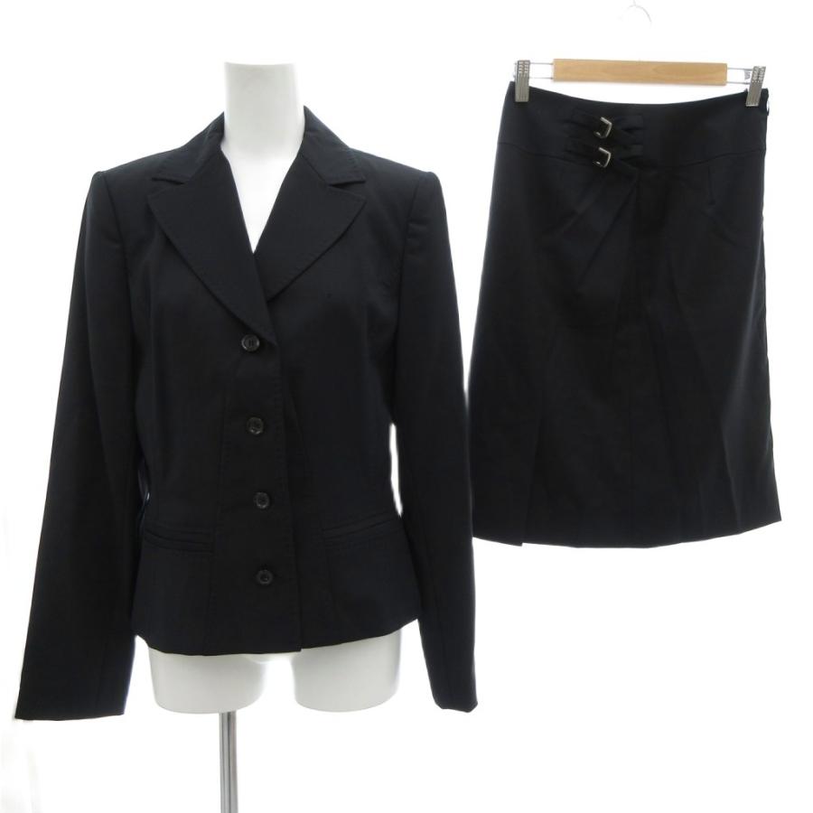 トラサルディ TRUSSARDI セットアップ スーツ ジャケット スカート 40 