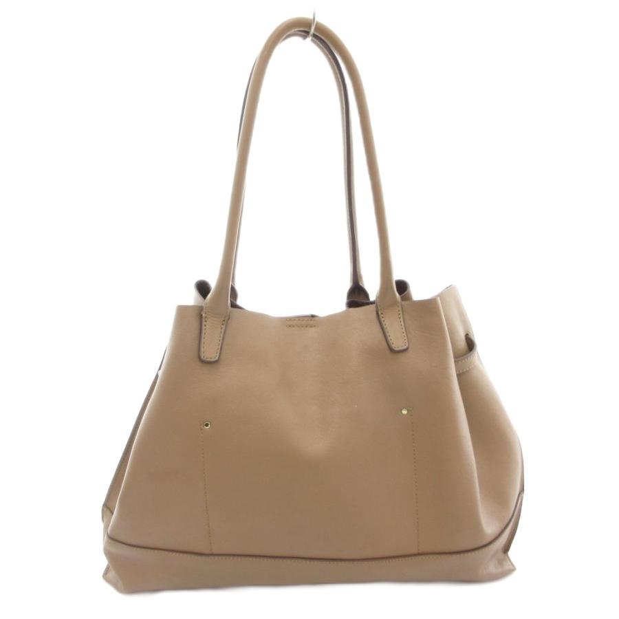 トプカピ TOPKAPI トートバッグ ベルト レザー 本革 茶 ブラウン /AE