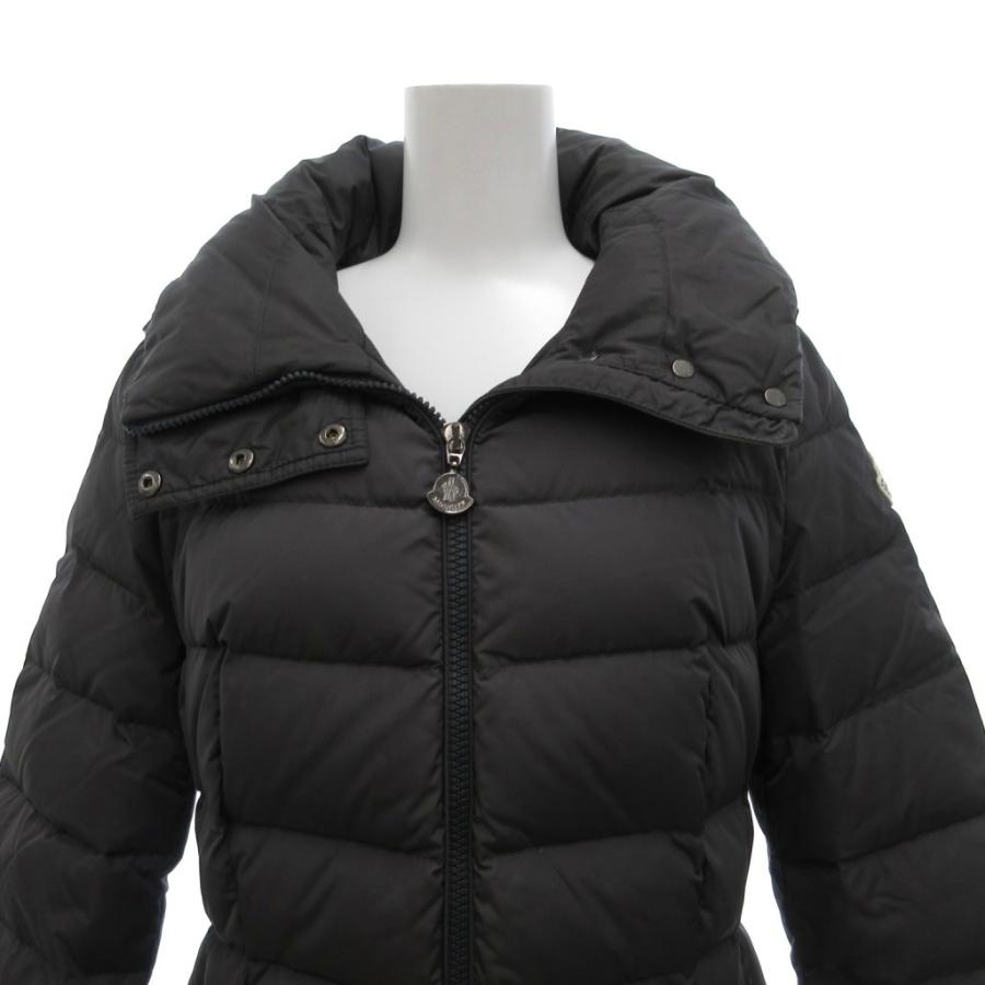 【＊sakoa＊】MONCLER ダウンコート　FLAMMETTE 黒 0 Black Flammette Hooded Long Down Jacket - Long Down Jackets for