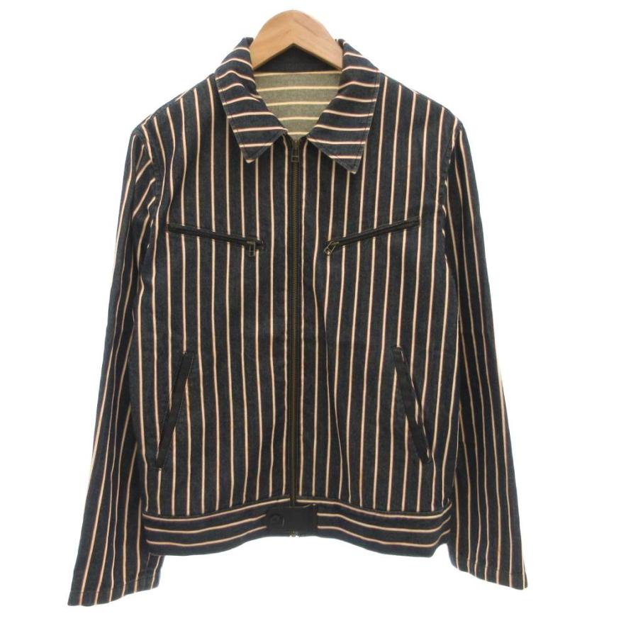 トルネードマート TORNADO MART 美品 BLUE ジャケット L ジップアップ