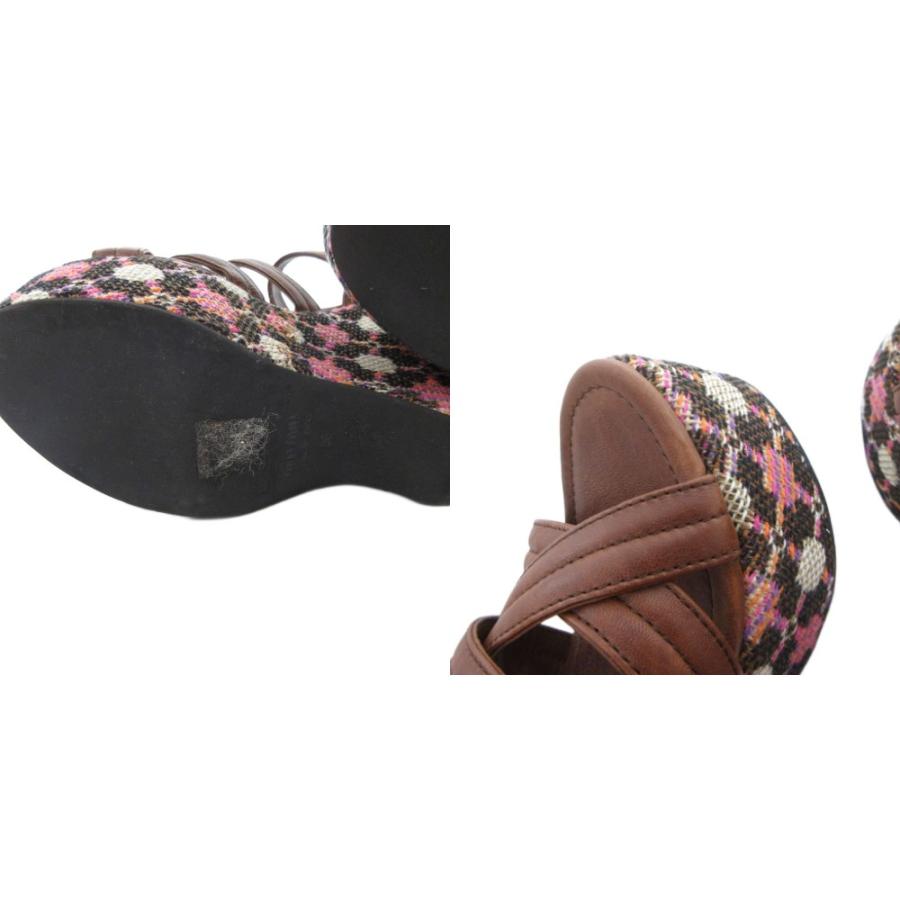 miu miu（ミュウミュウ） ウェッジソールサンダル ストラップ 厚底 