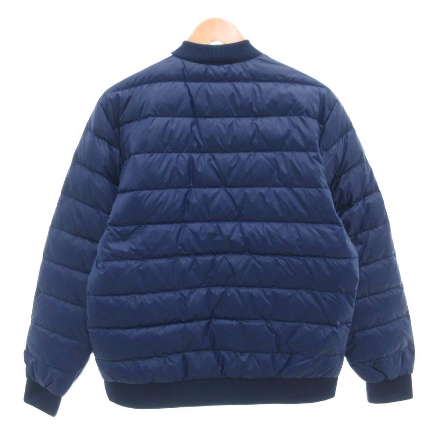 極美品 adidas スーパースター 3ライン ダウンジャケット L ネイビー青 極美品 adidas スーパースター 3ライン ダウンジャケット L ネイビー青