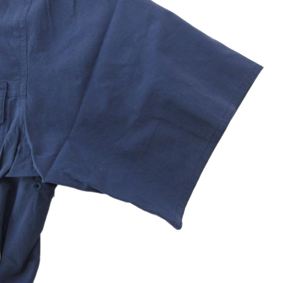 ホグロフス HAGLOFS サロ ショートスリーブ シャツ 半袖 S ナイロン 紺