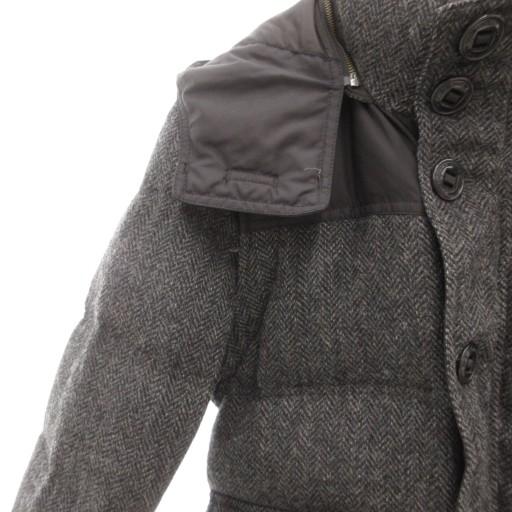 極美品 バーバリーブラックレーベル ダウンベスト フード取り外し可 グレー M hugall_rc-itf45lhsjmy0-nxrw