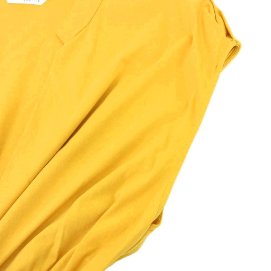 カリテ qualite 美品 ワンピース 38 カシュクール ノースリーブ ロング 