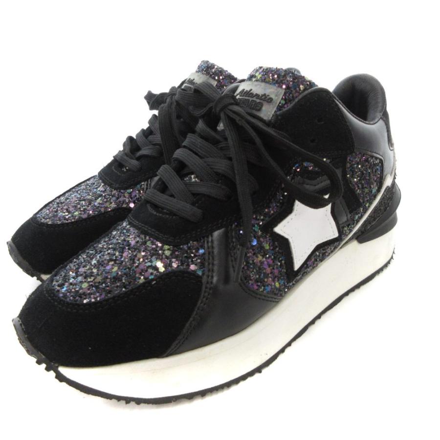 【Atlantic STARS☆】グリッター ブラック スニーカー アトランティックスターズ Atlantic Stars アンドロメダ スニーカー