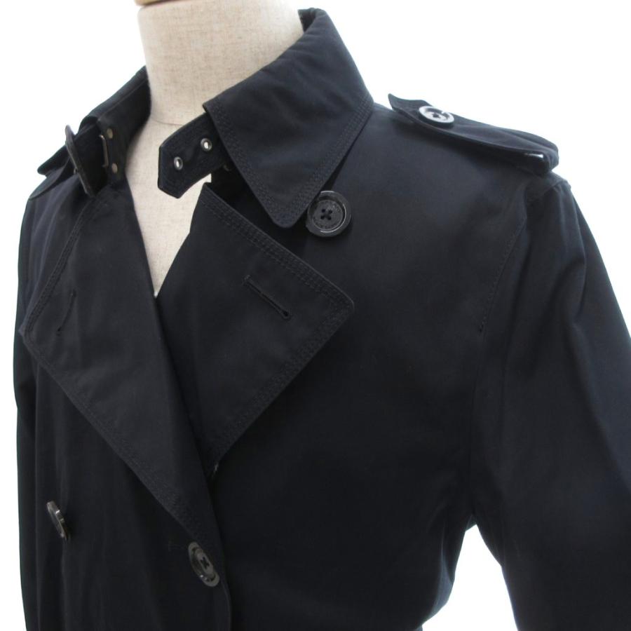 【Burberry】黒 トレンチコート チェック裏地 中古・古着通販】BURBERRY BLACK LABEL (バーバリーブラックレーベル