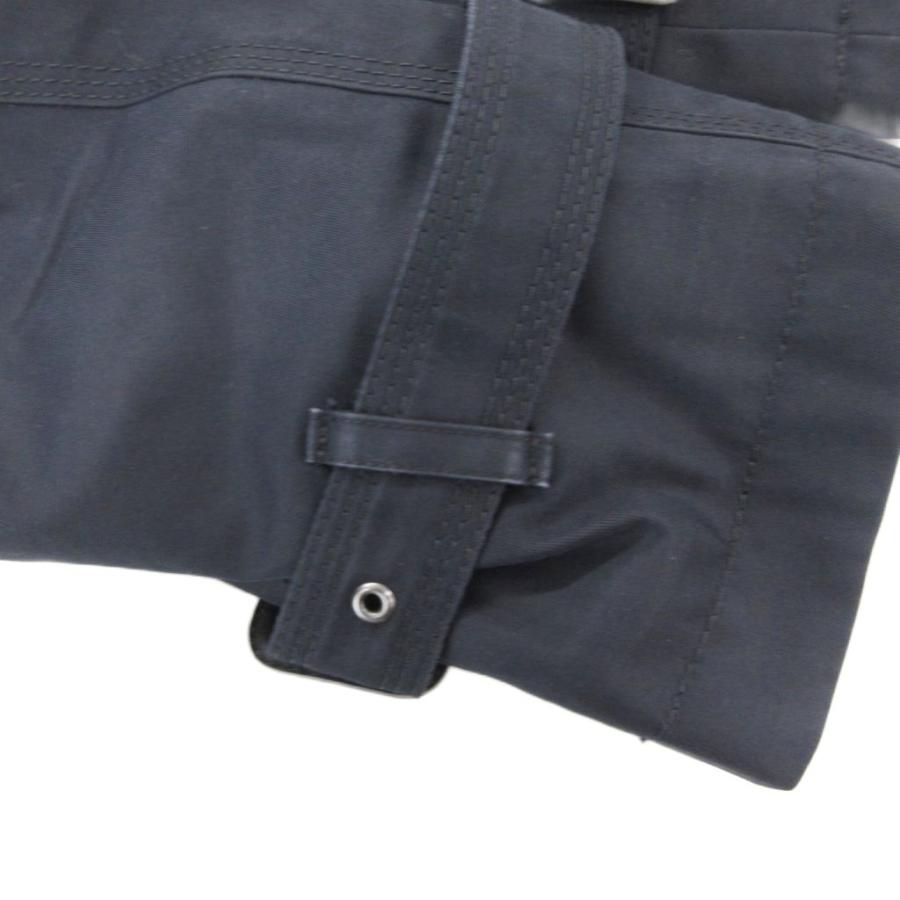 BURBERRY BLACK LABEL ハーフ丈トレンチコート L ブラック バーバリーブラックレーベルトレンチコート