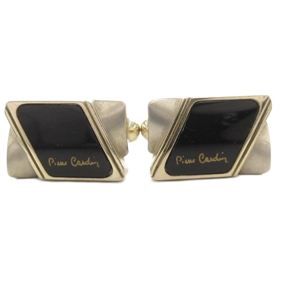ピエールカルダン Pierre Cardin カフス ネクタイピン セット 黒