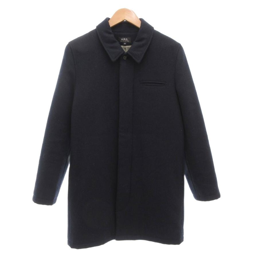 A.P.C.（アーペーセー） ステンカラーコート XS フロントフライ 比翼