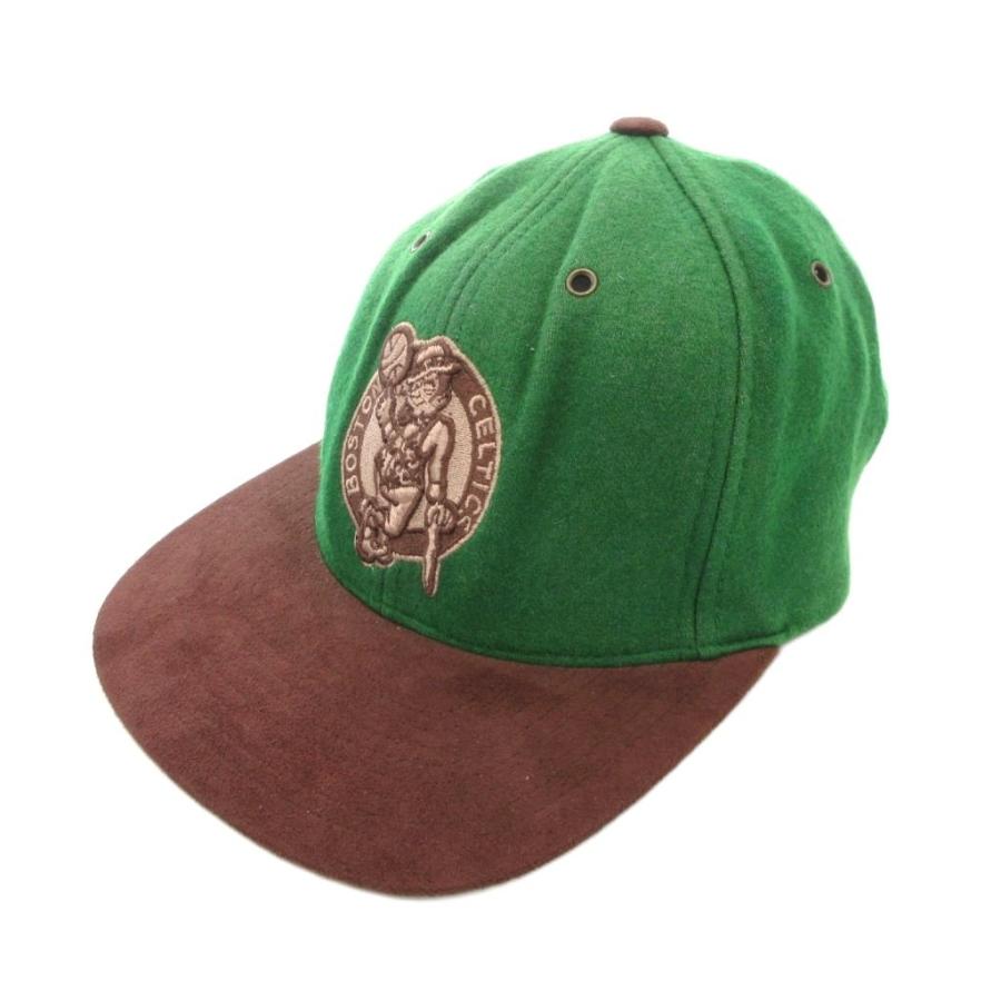 美品　Mitchell & Ness ミッチェル&ネス　キャップ　グリーン ミッチェル＆ネス Mitchell&Ness NBA Boston celtics キャップ 野球帽