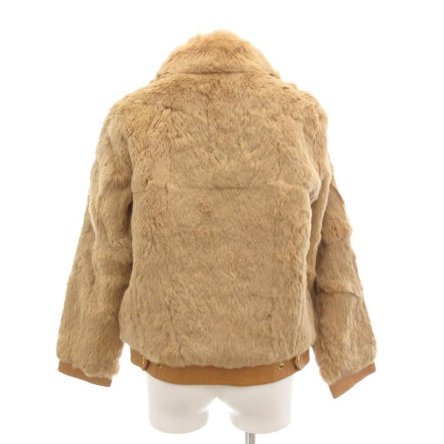 【新年最終セール】ベージュ ラビットファージャケット　 L　オンワード　23区 23区（ニジュウサンク） オンワード樫山 ファージャケット 34 S