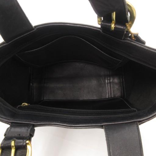 COACH（コーチ） オールドコーチ ハンドバッグ 舟型 レザー 本革 黒