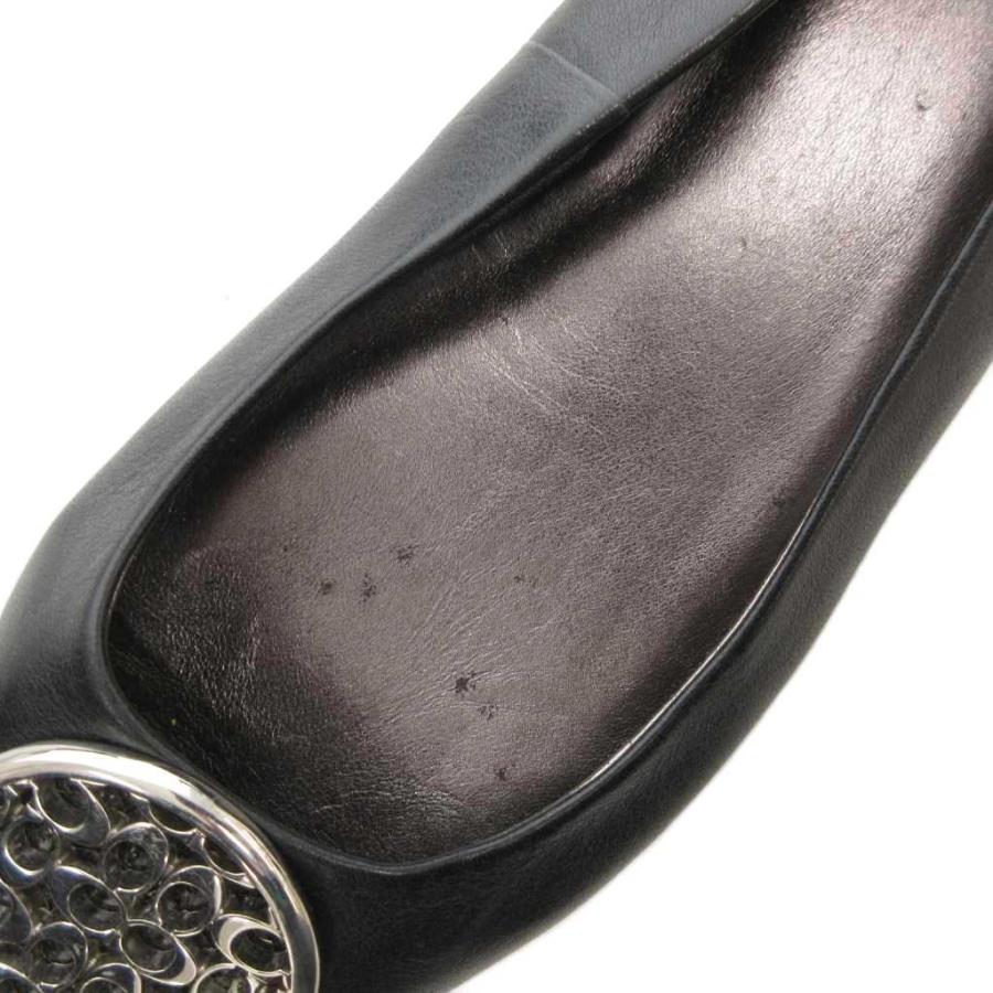 COACH（コーチ） シグネチャーモチーフ メタル バレエシューズ