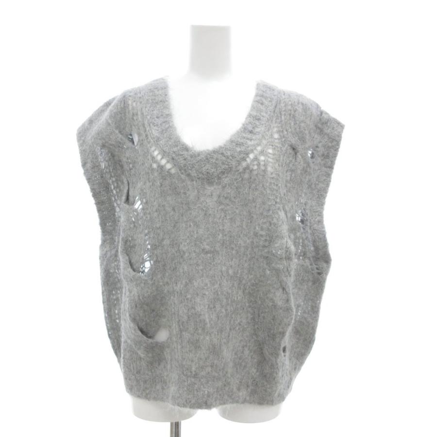 【中古】トゥモローランド TOMORROWLAND 23AW アルパカルーズケーブルベスト ニット オーバーサイズ F トゥモローランド TOMORROWLAND 23AW アルパカルーズケーブルベスト