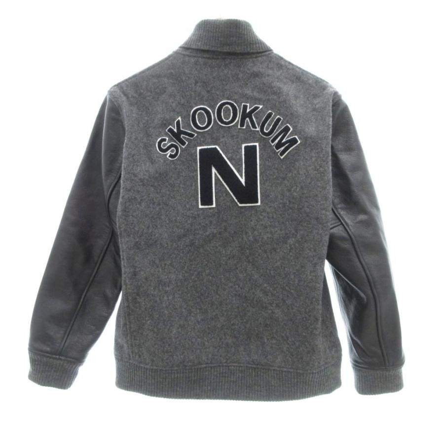 スクーカム SKOOKUM NICOLE SELECTION スタジャン 袖牛革 レザー切替