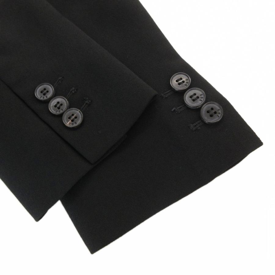 【中古】マレーラ MARELLA ART.365 ノーカラージャケット 42 総裏地 シングル 黒 ブラック 秋冬 /AE レディース マレーラ MARELLA ART.365 ノーカラージャケット 42 総裏地 シングル