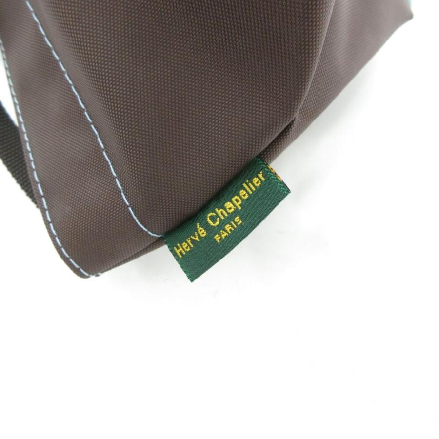 エルベシャプリエ Herve Chapelier ナイロン舟型ショルダーバッグ XS