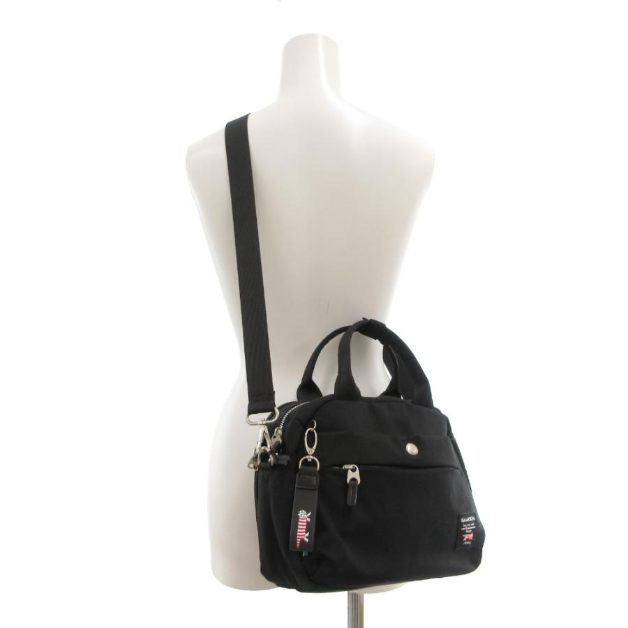 リサラーソン LISA LARSON 美品 ハンドバッグ ショルダー 2WAY ロゴ 黒