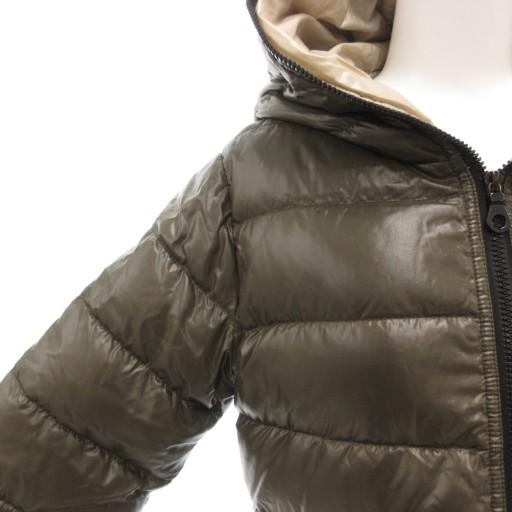 【中古】デュベティカ DUVETICA ACE ダウンコート 40 フード ロング丈 カーキ 202-D8111140N00-1035R /AE DUVETICA（デュベティカ） DUVETICA ACE ダウンコート 40 フード