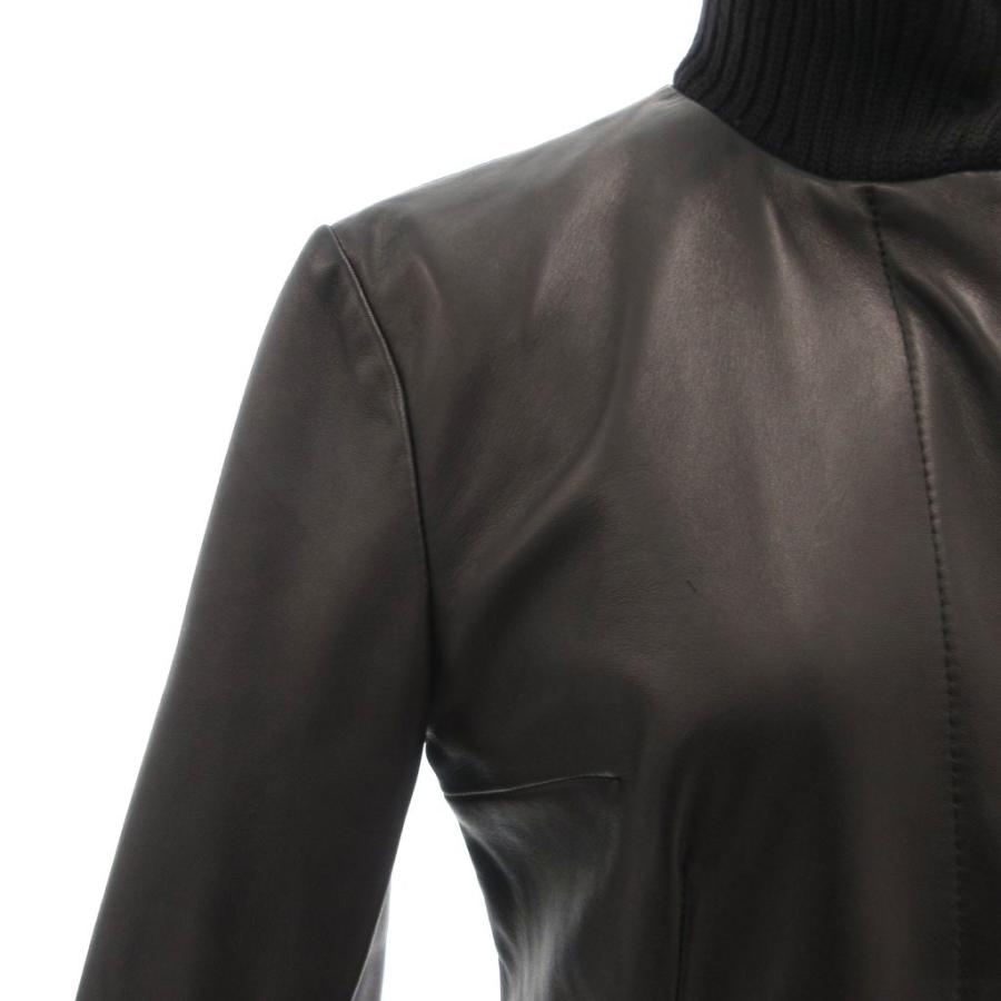 【中古】ドルチェ&ガッバーナ ドルガバ DOLCE&GABBANA ロングコート ニットスタンドカラー 38 裏アニマル柄 DOLCE&GABBANA（ドルチェ & ガッバーナ） ドルガバ ロングコート