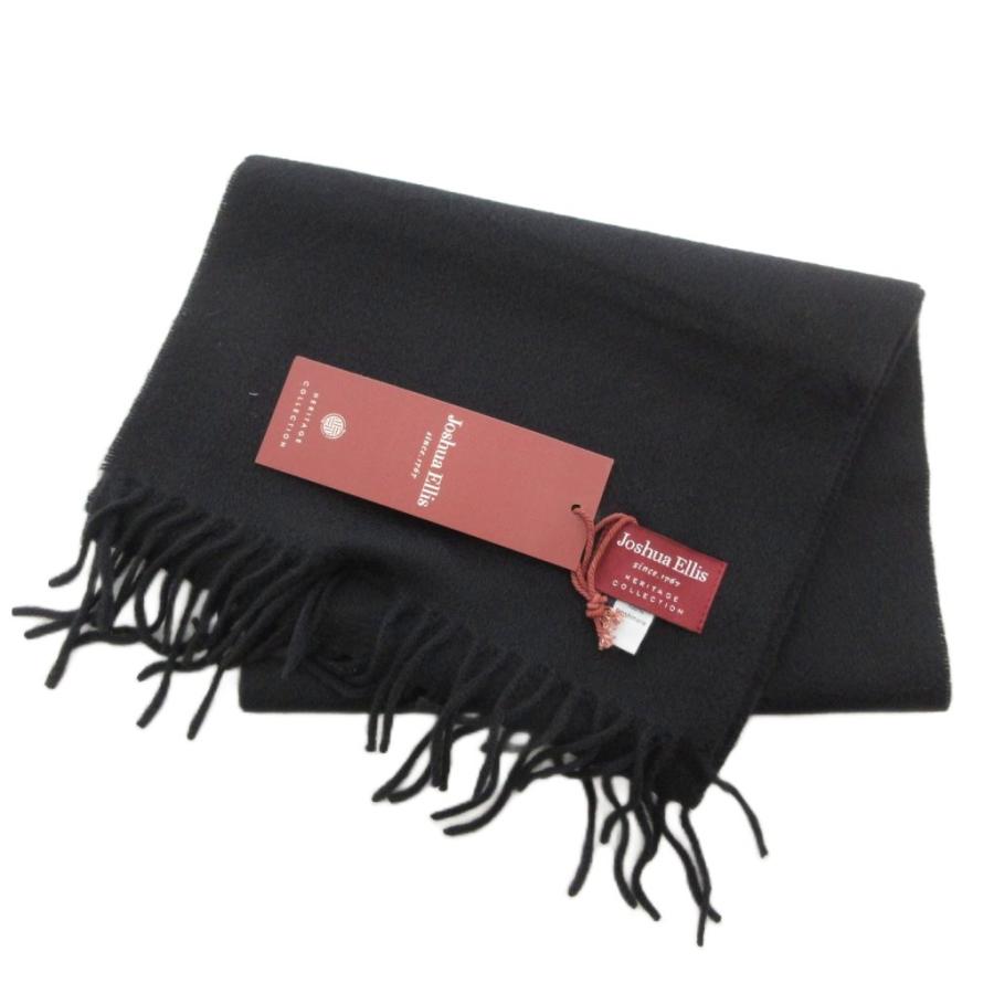 新品 Joshua Ellis ブラック 黒 マフラー ストール カシミヤ ジョシュアエリス Joshua ellis タグ付き カシミアマフラー ストール