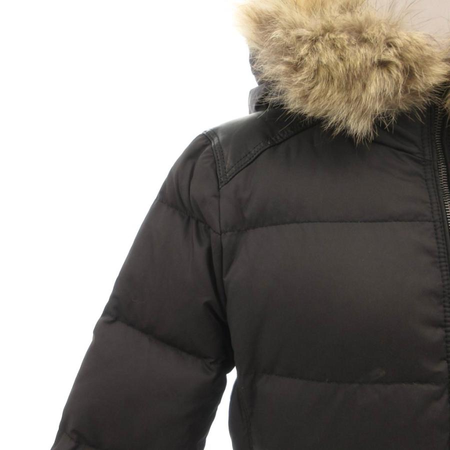 コーチ COACH ダウン ロングコート ブラック フード付き SMALL コーチ COACH ブラックロングダウンコート （ブラック） -waja bazar