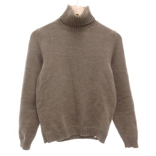 【中古】ザノーネ ZANONE ニット セーター 46 長袖 タートルネック イタリア製 ウール グレージュ /AE メンズ ザノーネ ZANONE ニット セーター 46 長袖 タートルネック イタリア製