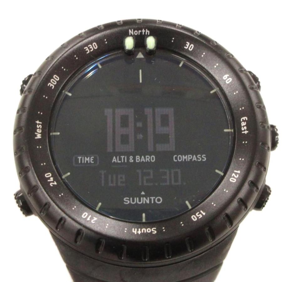 美品SUUNTO CORE ブラック デジタル腕時計 スント SUUNTO CORE 腕時計 デジタルウォッチ クォーツ カレンダー 黒