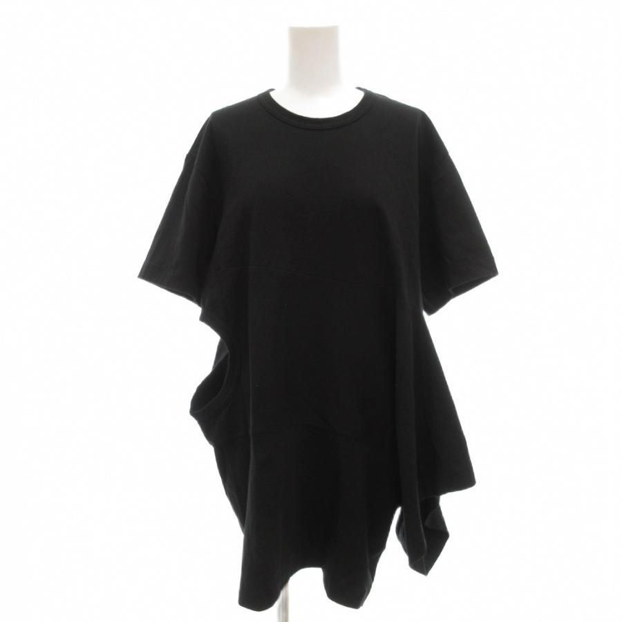 【中古】コムデギャルソン COMME des GARCONS AD2022 変形 アシンメトリー Tシャツ カットソー 半袖 M ブラック /UO コムデギャルソン COMME des GARCONS AD2022 変形 アシンメトリー T