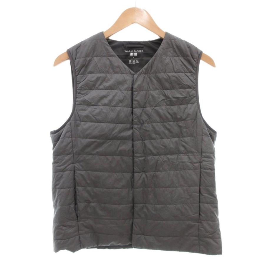 ユニクロ（UNIQLO） パフテックベスト M 中綿 フロントフライ グレー