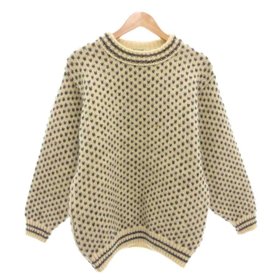 デーヴォル DEVOLD ヴィンテージ ニット セーター S 長袖 バーズアイ