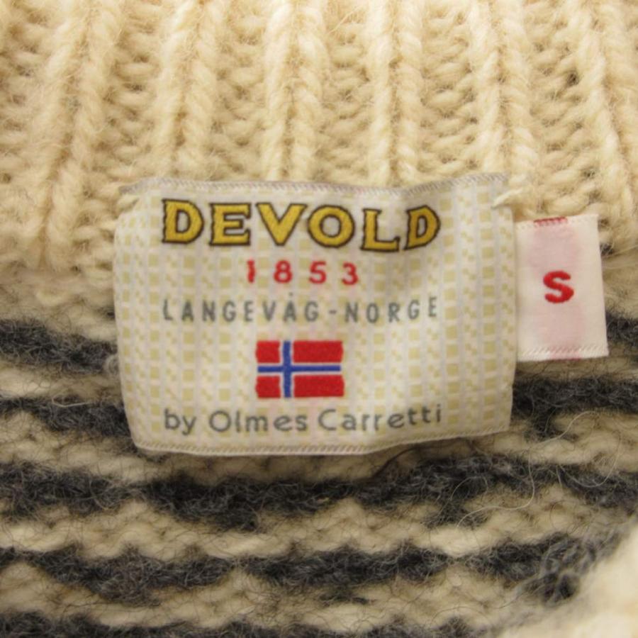 デーヴォル DEVOLD ヴィンテージ ニット セーター S 長袖 バーズアイ