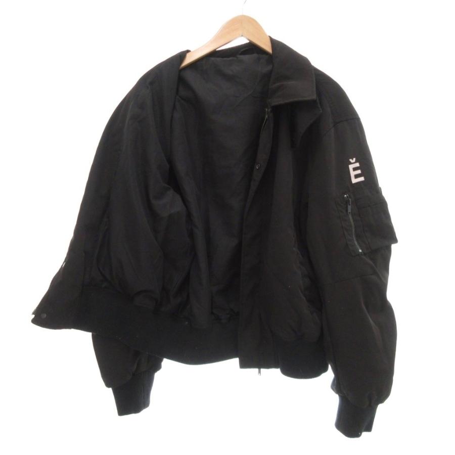 ZARA（ザラ） ボンバージャケット 中綿 ブルゾン テキスト バック