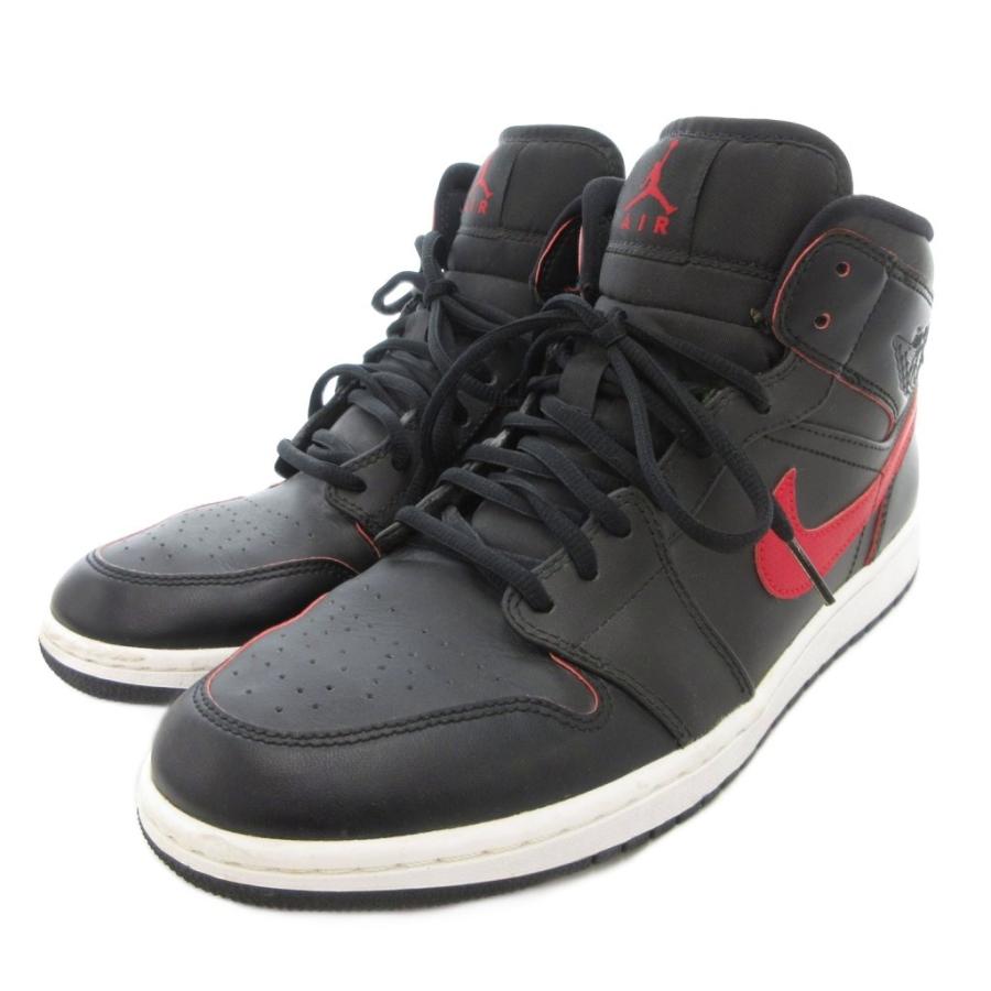 NIKE（ナイキ） NIKE AIR JORDAN 1 RETRO MID BLACK TEAM RED