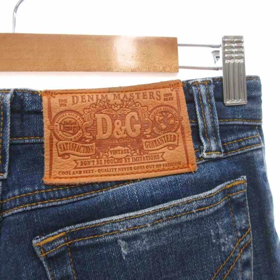 ●ドルチェ&ガッバーナ　ドルガバ　ダメージデニムパンツ●クロップドミリタリー切替 ドルチェ＆ガッバーナ〉で見つけるスペシャルな1本！懐かしいのに新鮮