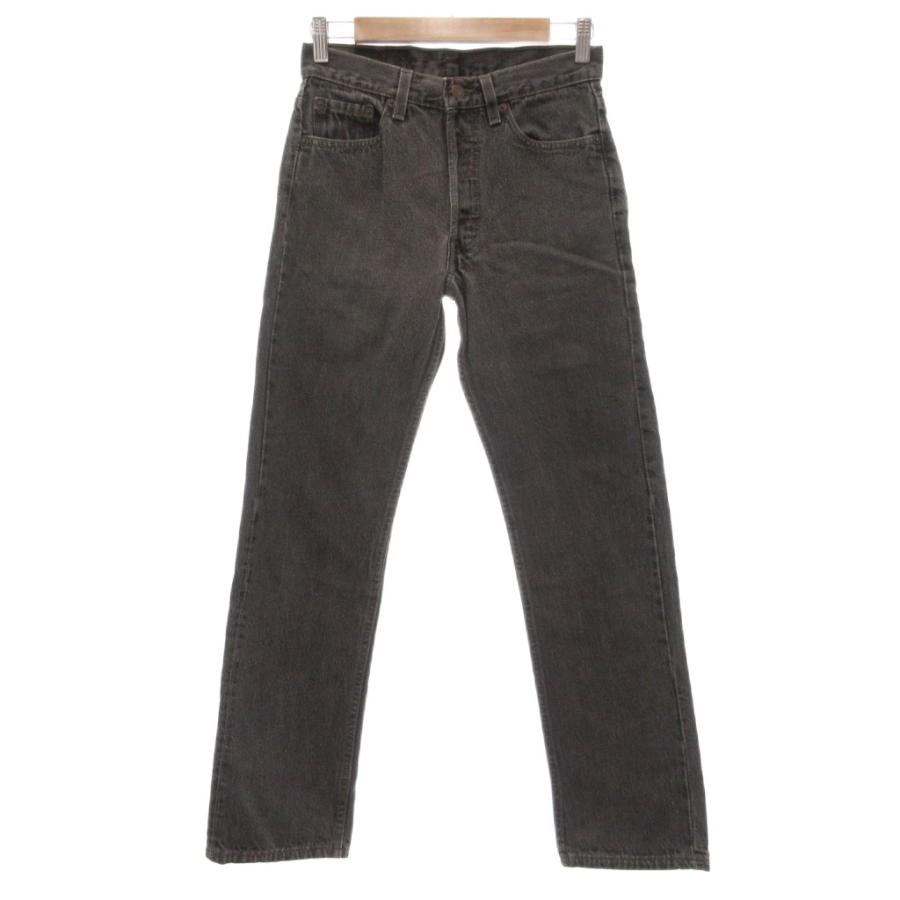 【中古】リーバイス Levi's ヴィンテージ 90s 501-0658 先染め ブラックデニム パンツ ジーンズ ストレート USA製 Levi's（リーバイス） ヴィンテージ 90s 501-0658 先染め ブラック
