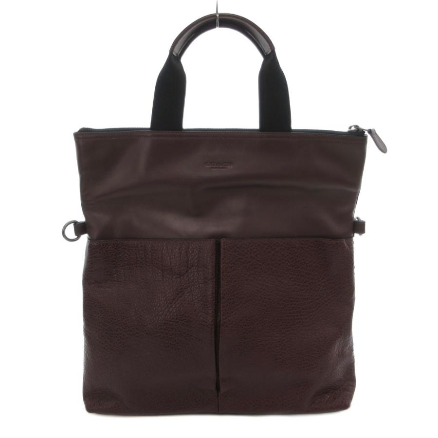 極美品✨コーチ レザー トートバッグ フォルドオーバー ステッチ 黒 11241 COACH（コーチ） ベースボールステッチ フォルドオーバー トート