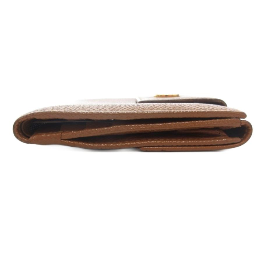 美品　BVLGARI ブルガリ 財布 ブラウン レザー　二つ折り財布 BVLGARI（ブルガリ） 二つ折り財布 レザー ブラウン : ブランド